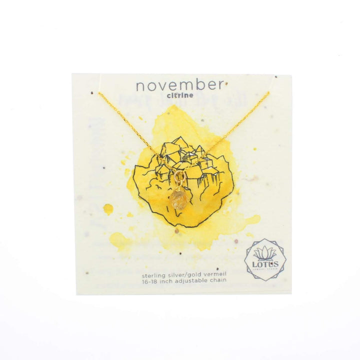 Lotus Jewelry Studio Necklace November Birthstone Mineral Necklace