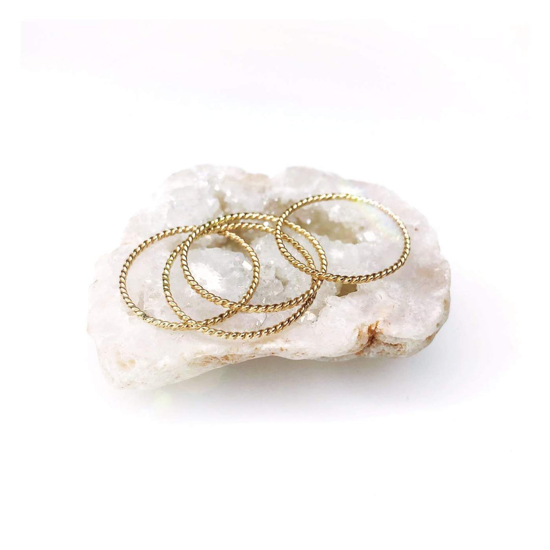 Lotus Jewelry Studio Ring Rope Stacking Rings