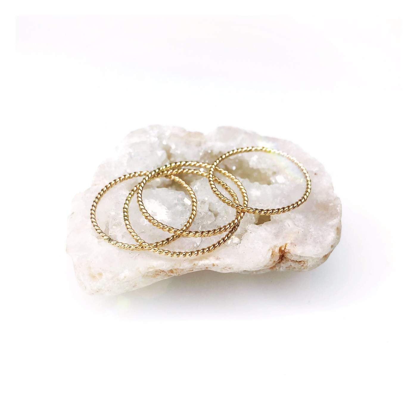 Lotus Jewelry Studio Ring Rope Stacking Rings