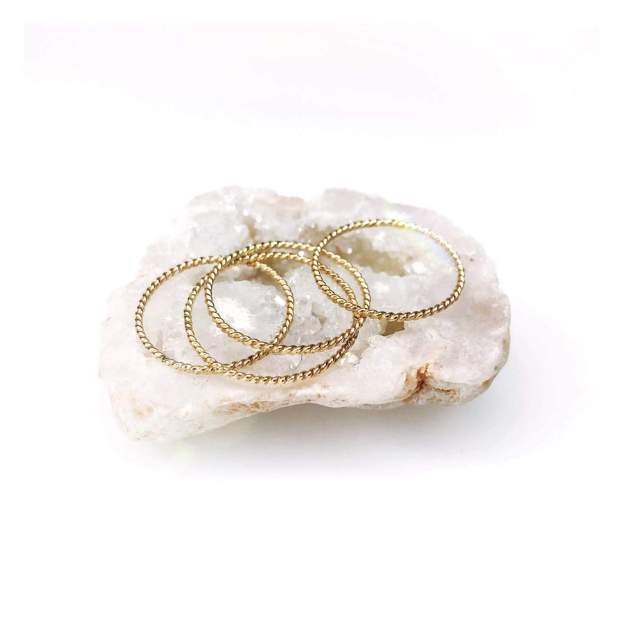 Lotus Jewelry Studio Ring Rope Stacking Rings