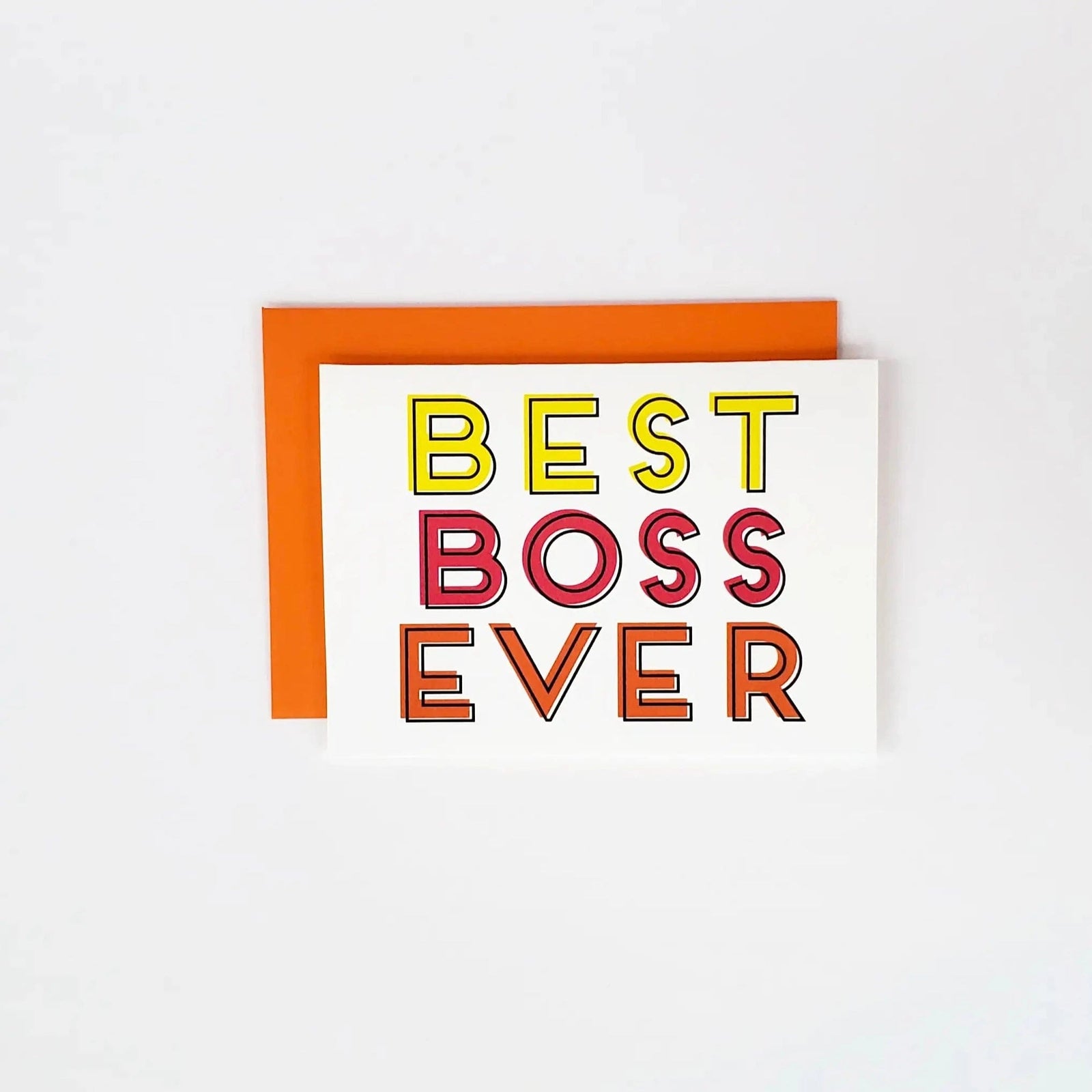 Lucky Dog Design Co Single Card Best Boss Ever Work Card