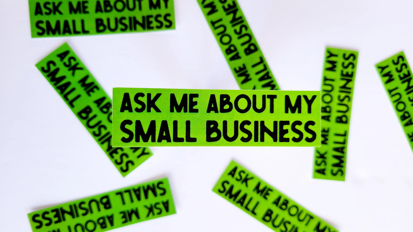 Lucky Dog Design Co Sticker Ask Me About My Small Business Vinyl Sticker