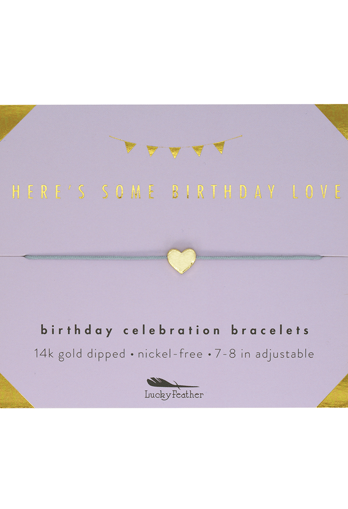 Lucky Feather Bracelet Birthday Celebration Bracelet - Some Birthday Love