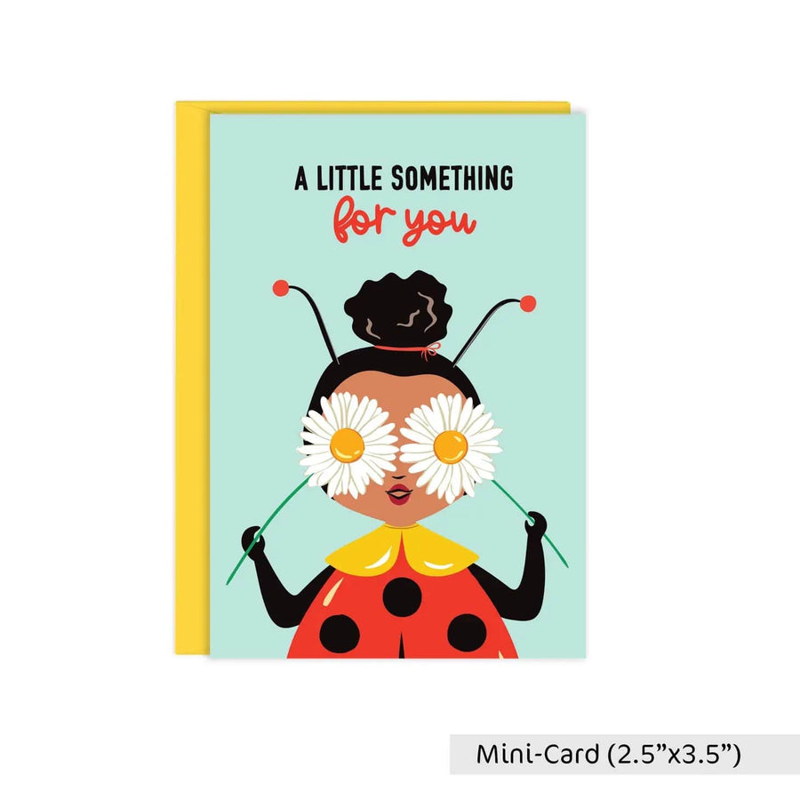 Lucy Loves Paper Enclosure Card Something For You Ladybug Mini Enclosure Card