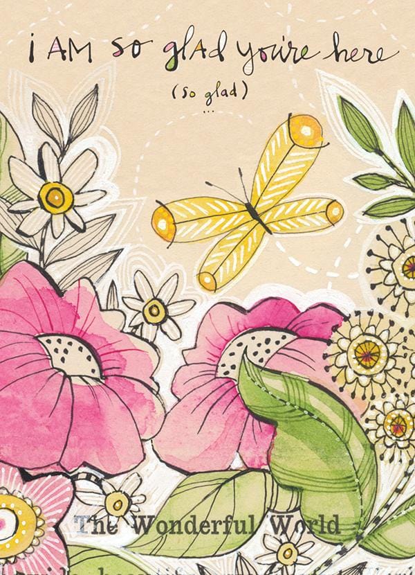 Madison Park Greetings single cards I Am So Glad You're Here Greeting Card