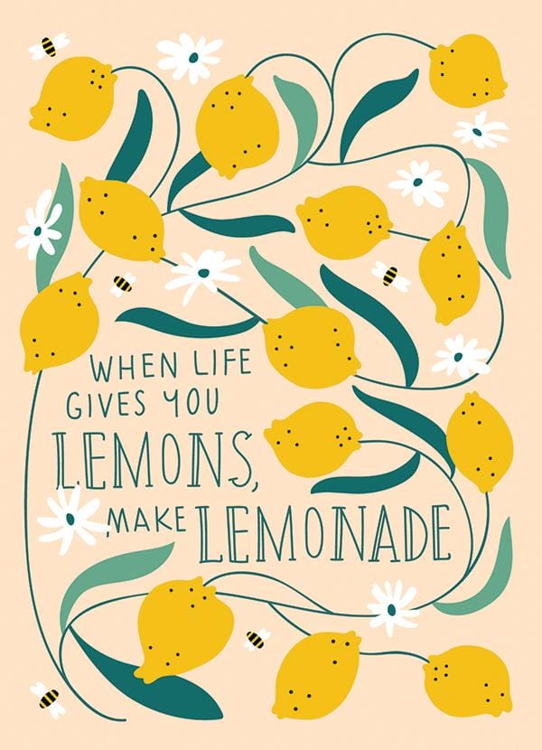 Madison Park Greetings single cards When Life Gives You Lemons, Make Lemonade Greeting Card