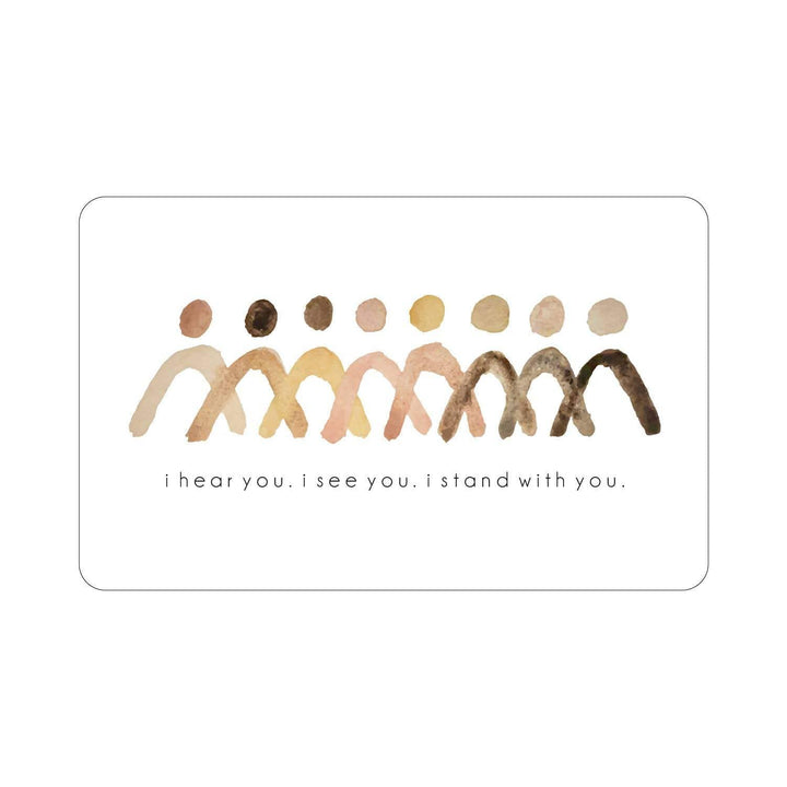 Maija Rebecca Hand Drawn Sticker Stand Together Sticker