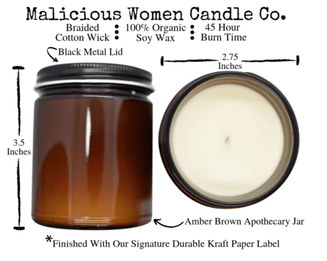 Malicious Women Candle Co. Candle All The Fucks Candle