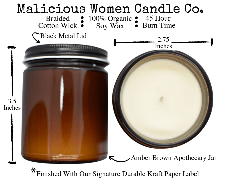 Malicious Women Candle Co. Candle Because Men Like Candles Too Candle