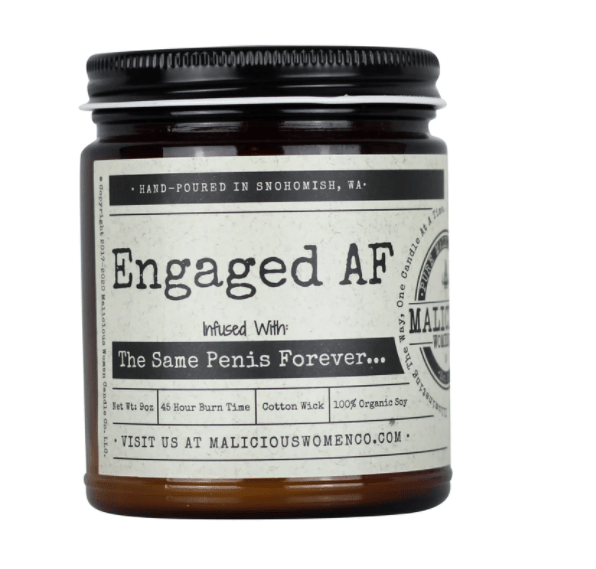 Malicious Women Candle Co. Candle Engaged AF Candle