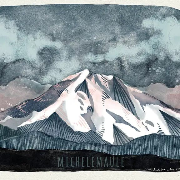 michele maule Art Print 8" x 10" Mt. Rainier Art Print