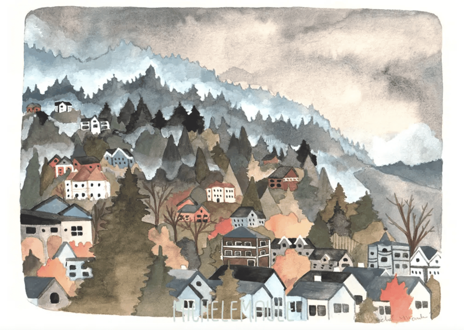 michele maule Art Print 8" x 10" Northwest Hills Art Print