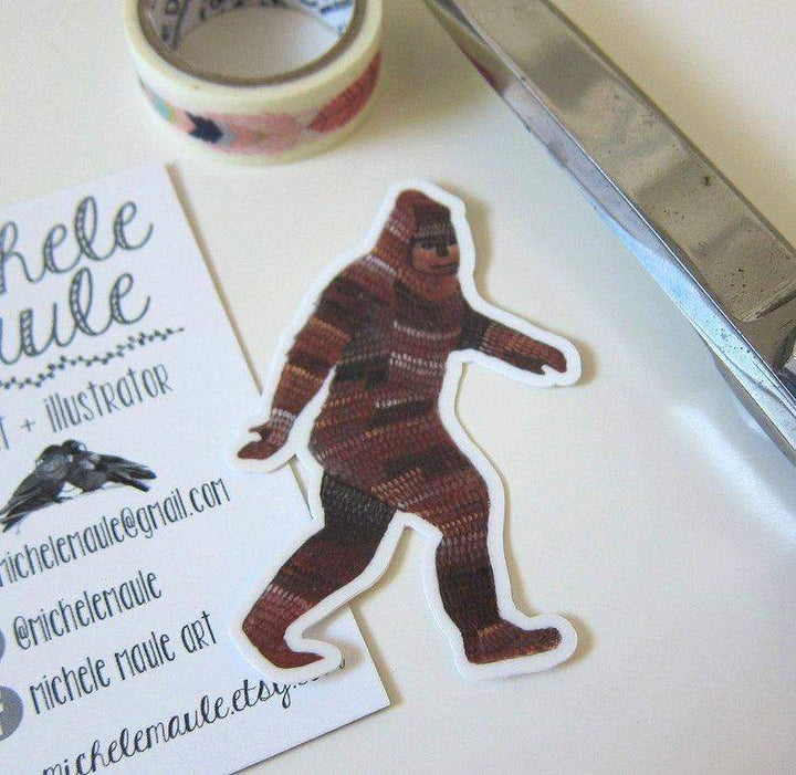 michele maule Sticker Sasquatch Vinyl Sticker