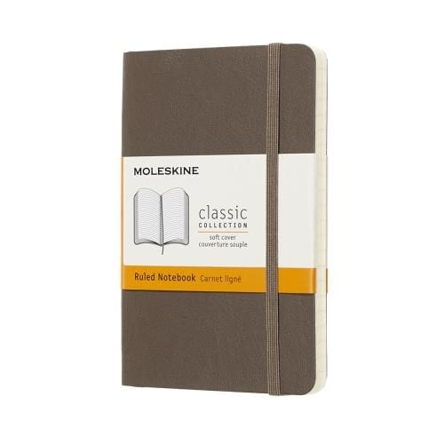 Moleskine Notebook Brown Moleskine Ruled Classic Pocket Notebook - Soft Cover