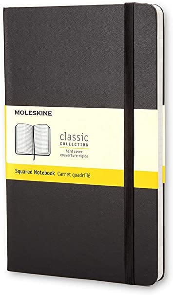 Moleskine Notebook Moleskine Squared Classic Pocket Notebook - Hard Cover