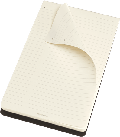 Moleskine Notepad PRO Pad - Black, Large 5 x 8.25
