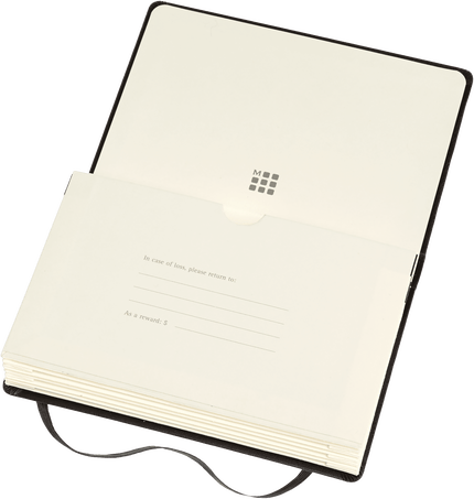 Moleskine Notepad PRO Portfolio - Black, Pocket Size, 3.5 x 5.5