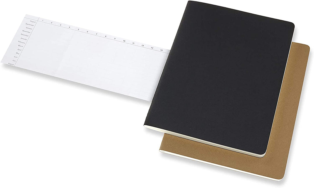 Moleskine Subject Cahier Soft Cover Journal, Set of 2, XL