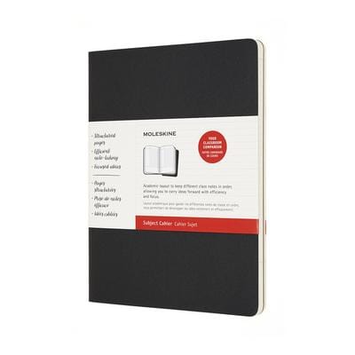 Moleskine Subject Cahier Soft Cover Journal, Set of 2, XL