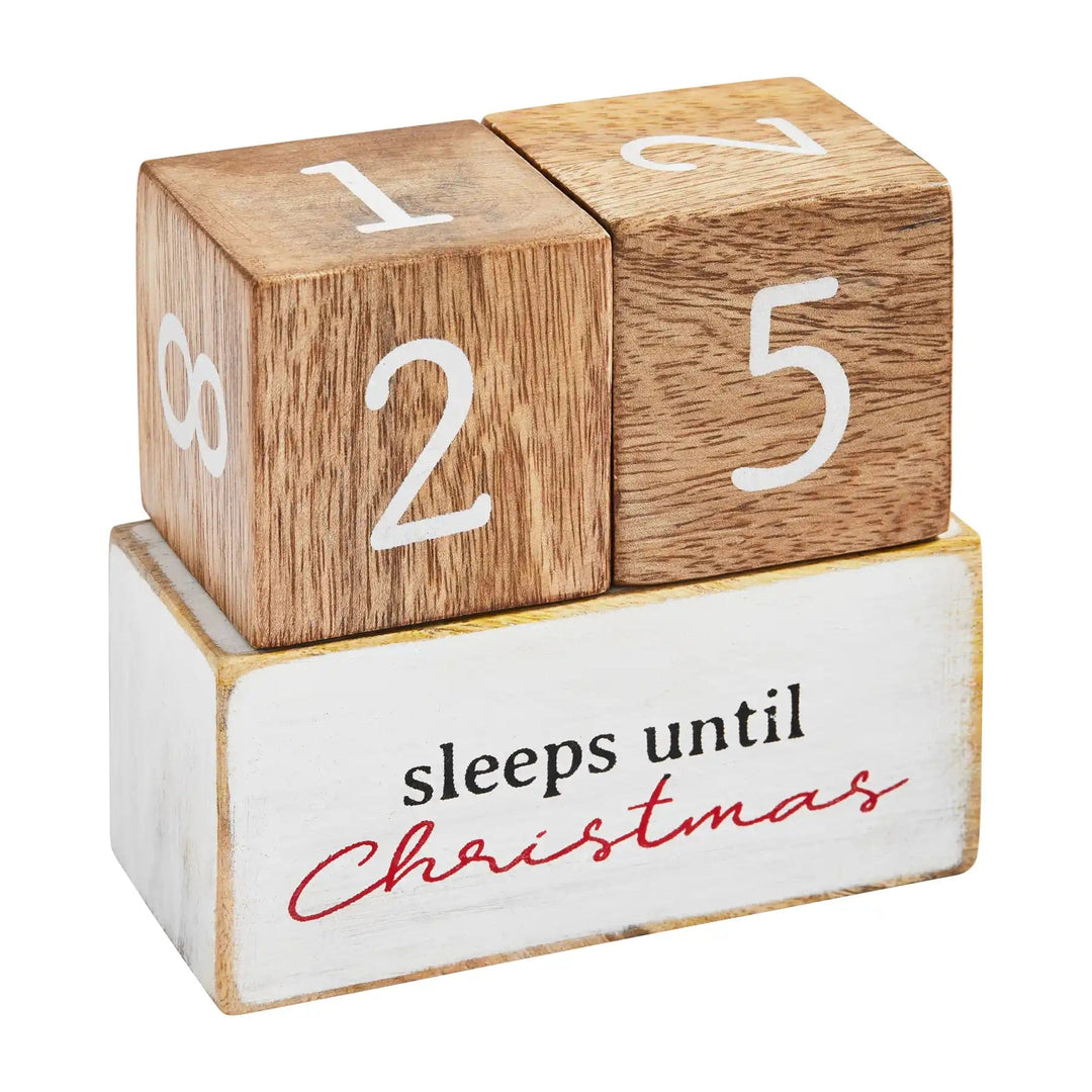 Mud Pie Blocks Holiday Countdown Block