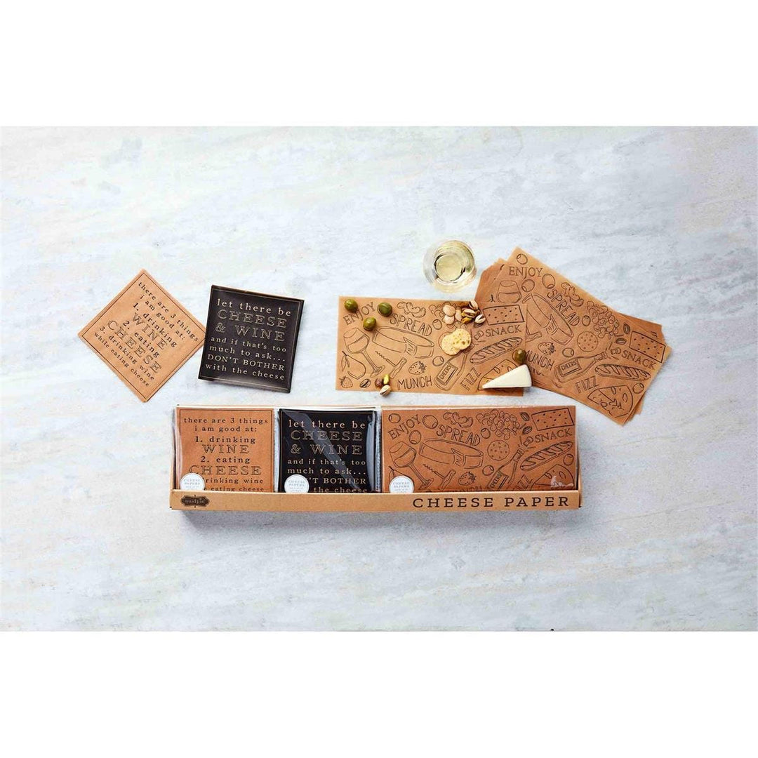 Mud Pie Cheese Board Cheese Paper Set