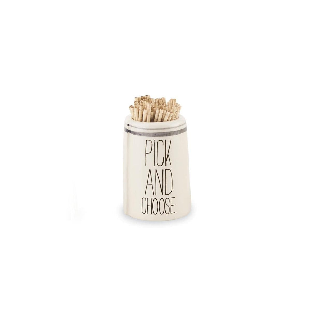 Mud Pie Kitchen Tool Pick and Choose Bistro Toothpick Holder