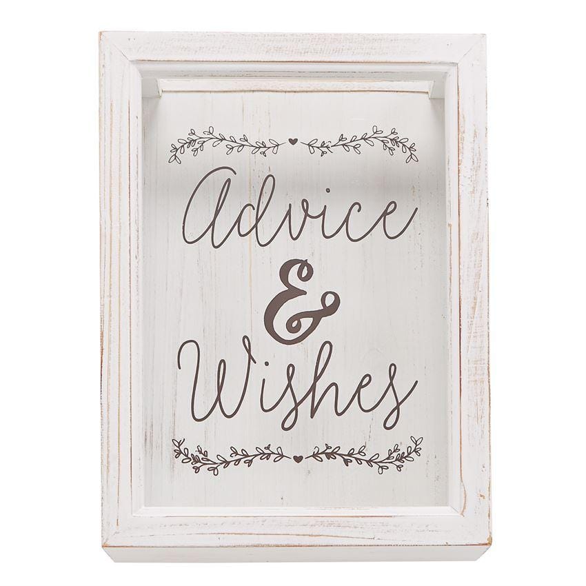 Mud Pie Wedding Advice & Wishes Keepsake Box Set
