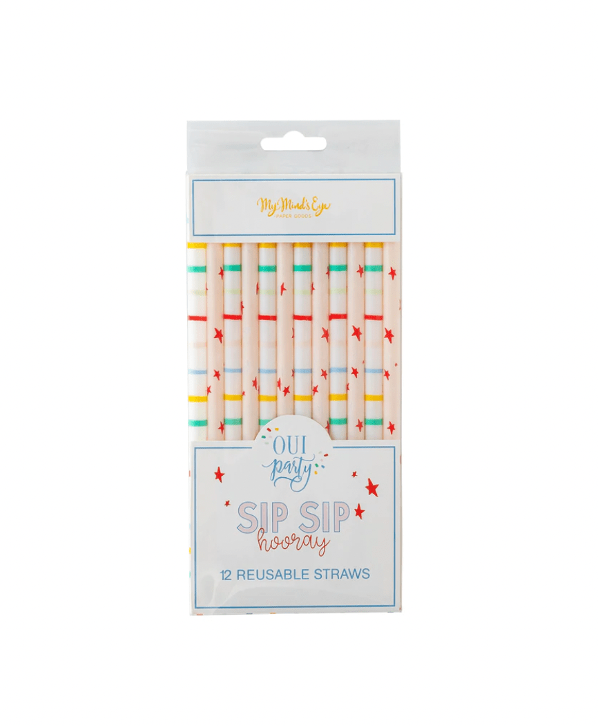 My Mind's Eye Party Supplies Oui Party Birthday Straws