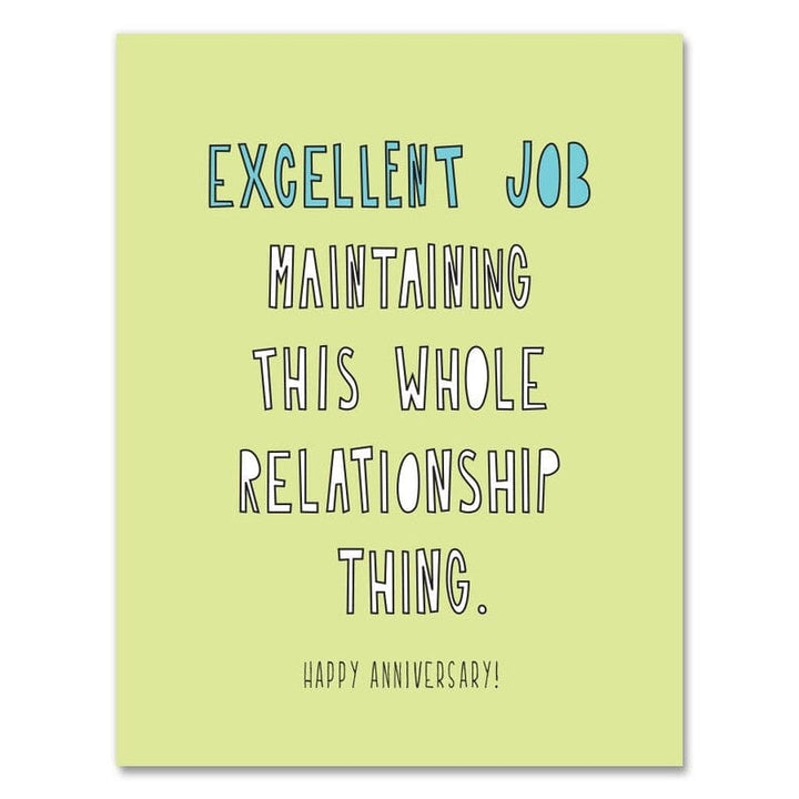 Near Modern Disaster Card Excellent Job Maintaining This Relationship Thing Card