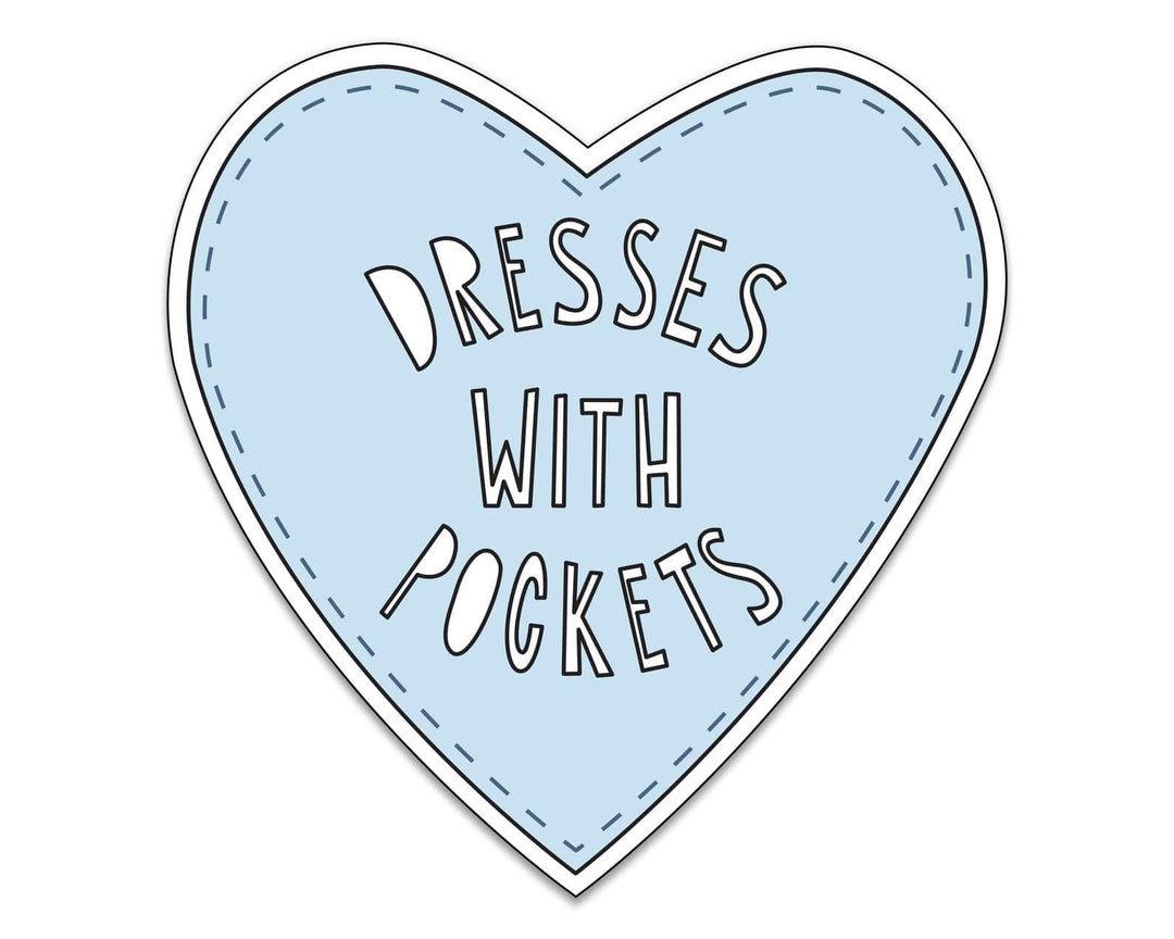 Near Modern Disaster Sticker Dresses With Pockets Heart Sticker