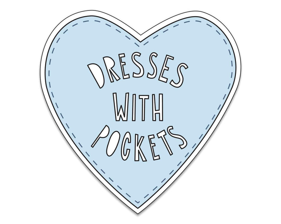 Near Modern Disaster Sticker Dresses With Pockets Heart Sticker