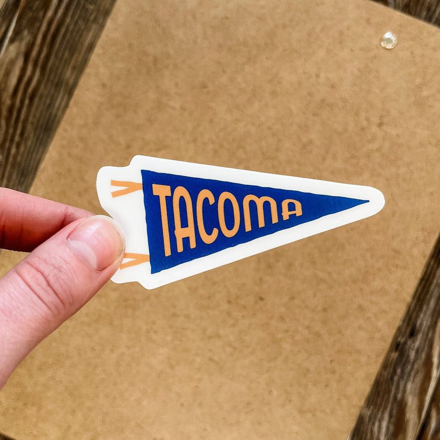 Nice Enough Sticker Pennant - Tacoma Sticker
