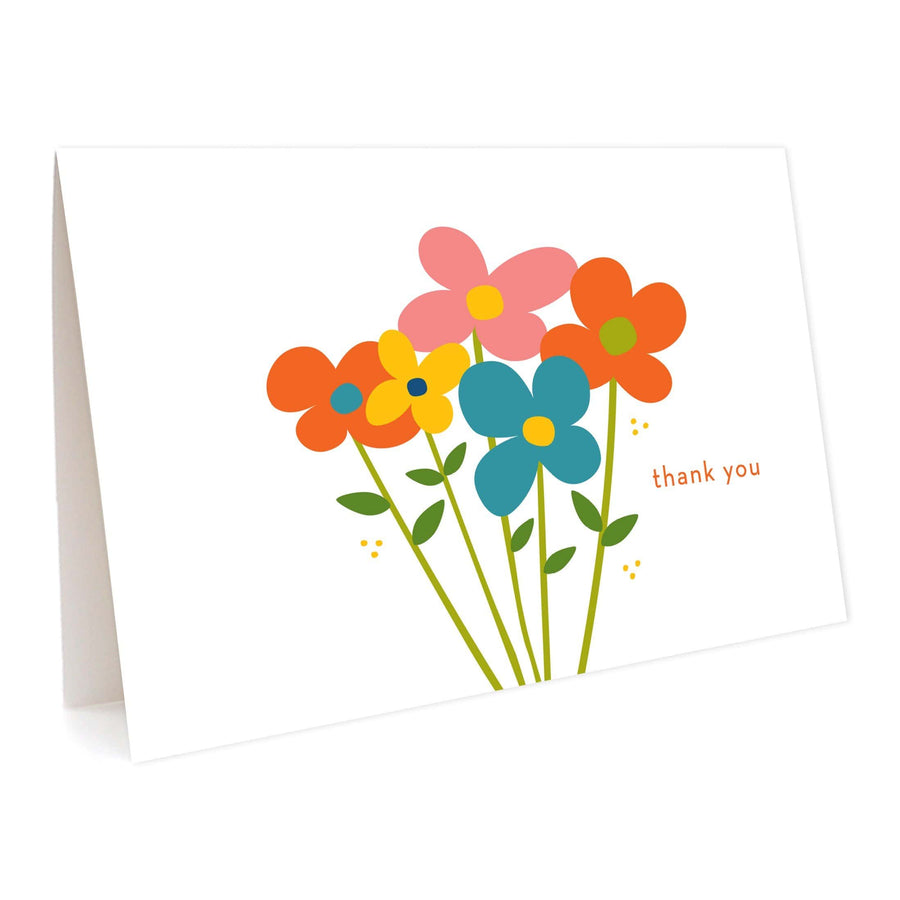 Night Owl Paper Goods Boxed Card Set Fresh Flowers Thank You Cards- Box of 6