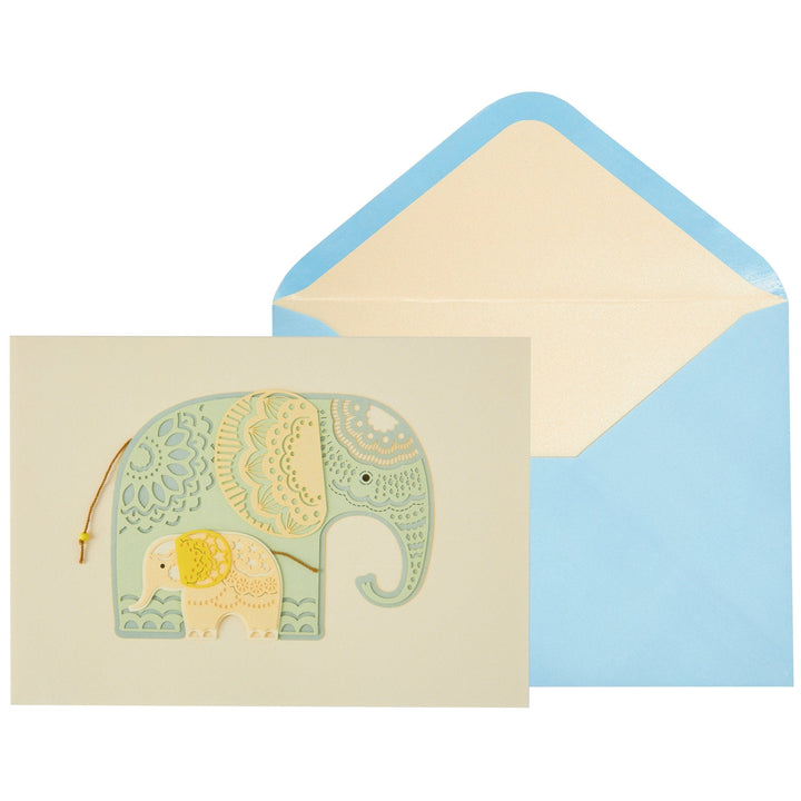 Niquea.D Card Big & Little Elephant Baby Card