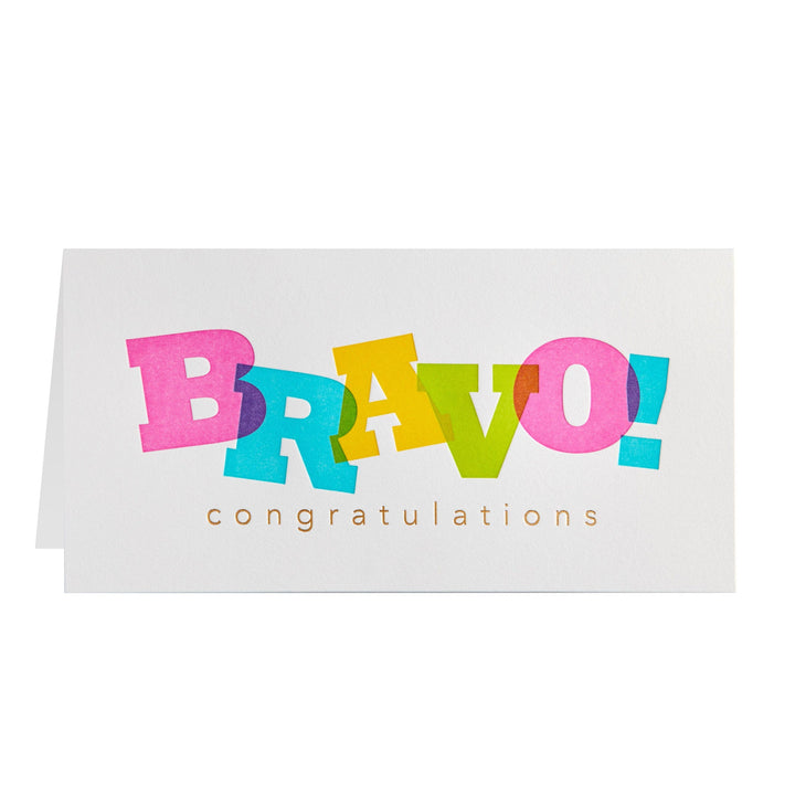 Niquea.D Card Bravo Layered Lettering Congratulations Card