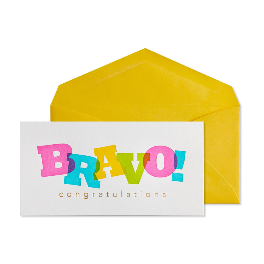 Niquea.D Card Bravo Layered Lettering Congratulations Card