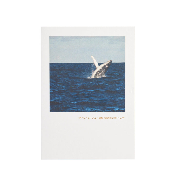 Niquea.D Card Breeching Whale Birthday Card