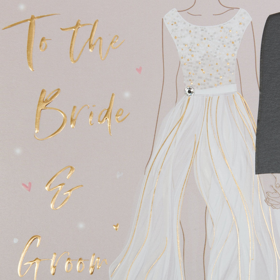 Niquea.D Card Bride & Groom Outfits Wedding Card