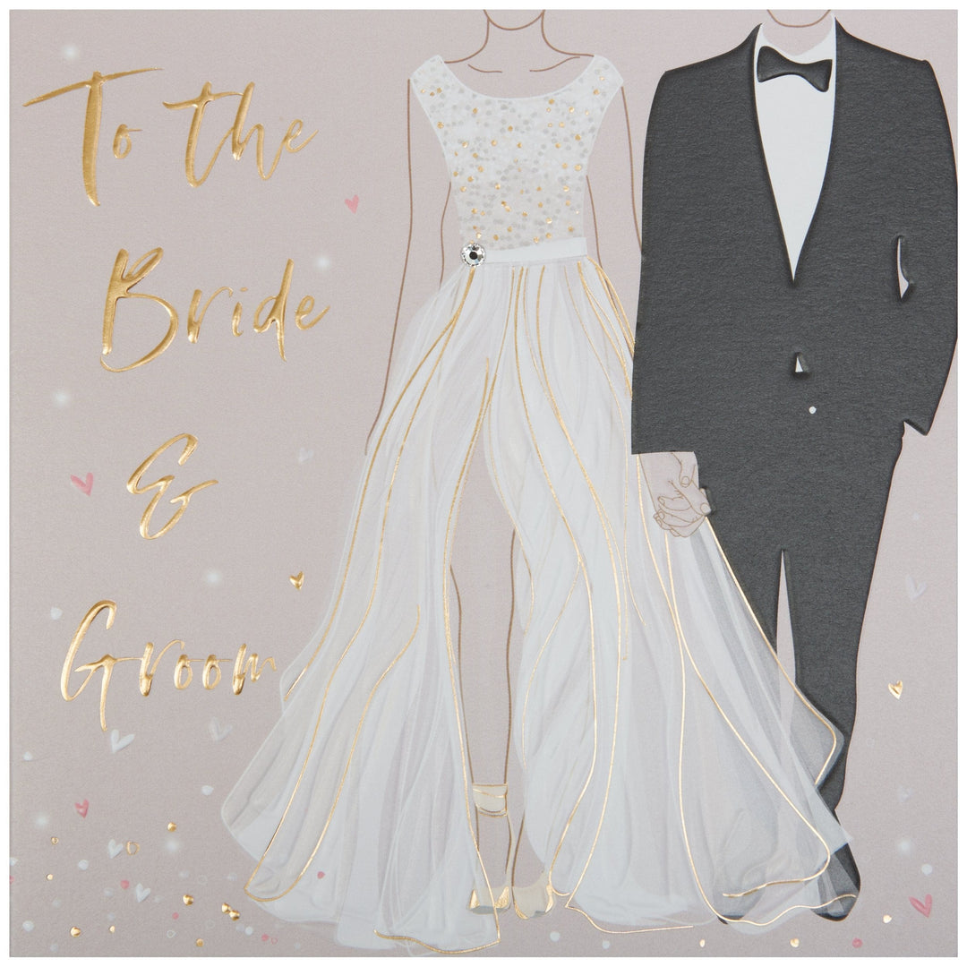 Niquea.D Card Bride & Groom Outfits Wedding Card
