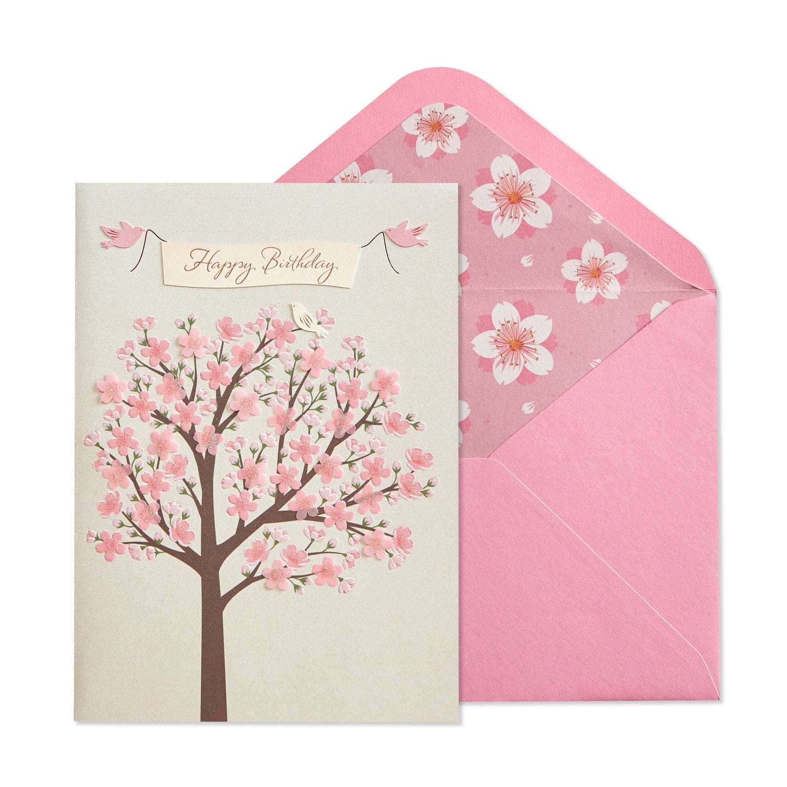 Niquea.D Card Cherry Blossom Tree Birthday Card