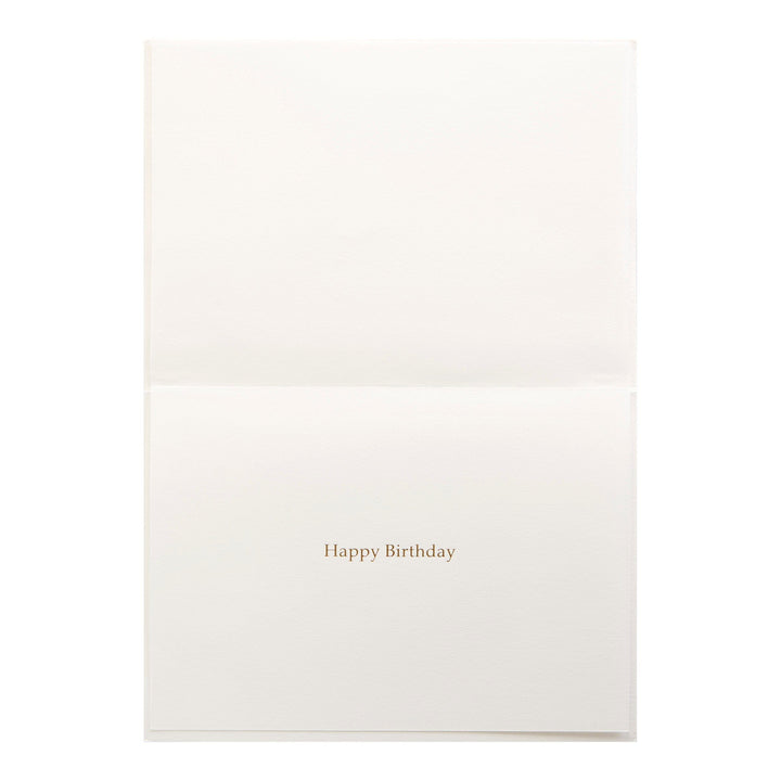 Niquea.D Card Embroidered Leaves & Flowers Birthday Card