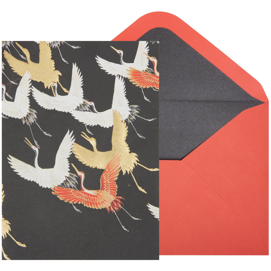 Niquea.D Card Flock of Cranes Blank Card