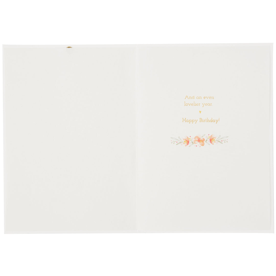 Niquea.D Card Floral in Sugar Cone with Vellum Birthday Card