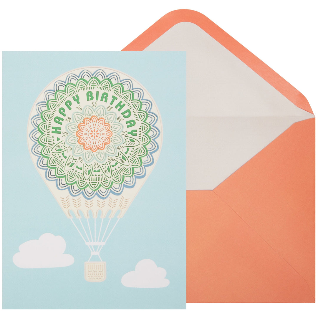 Niquea.D Card Hot Air Balloon Birthday Card