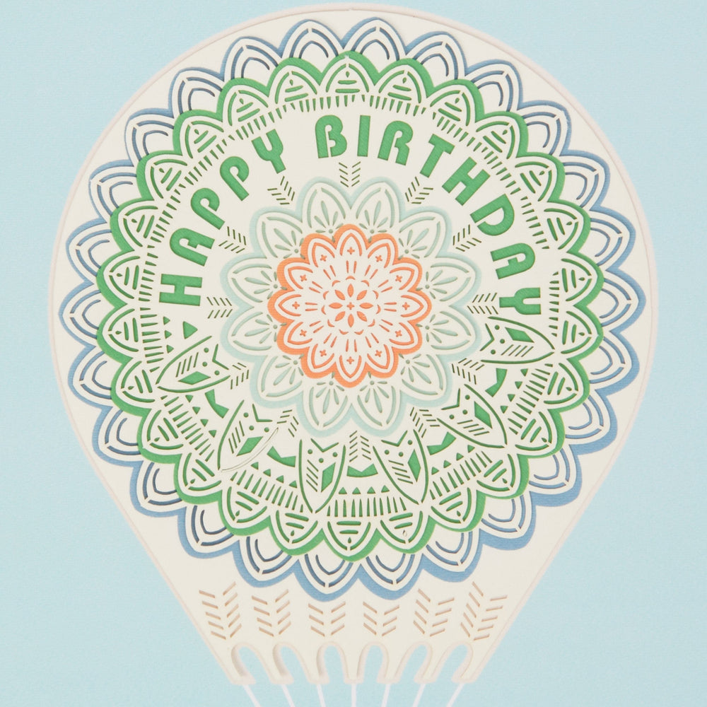 Niquea.D Card Hot Air Balloon Birthday Card