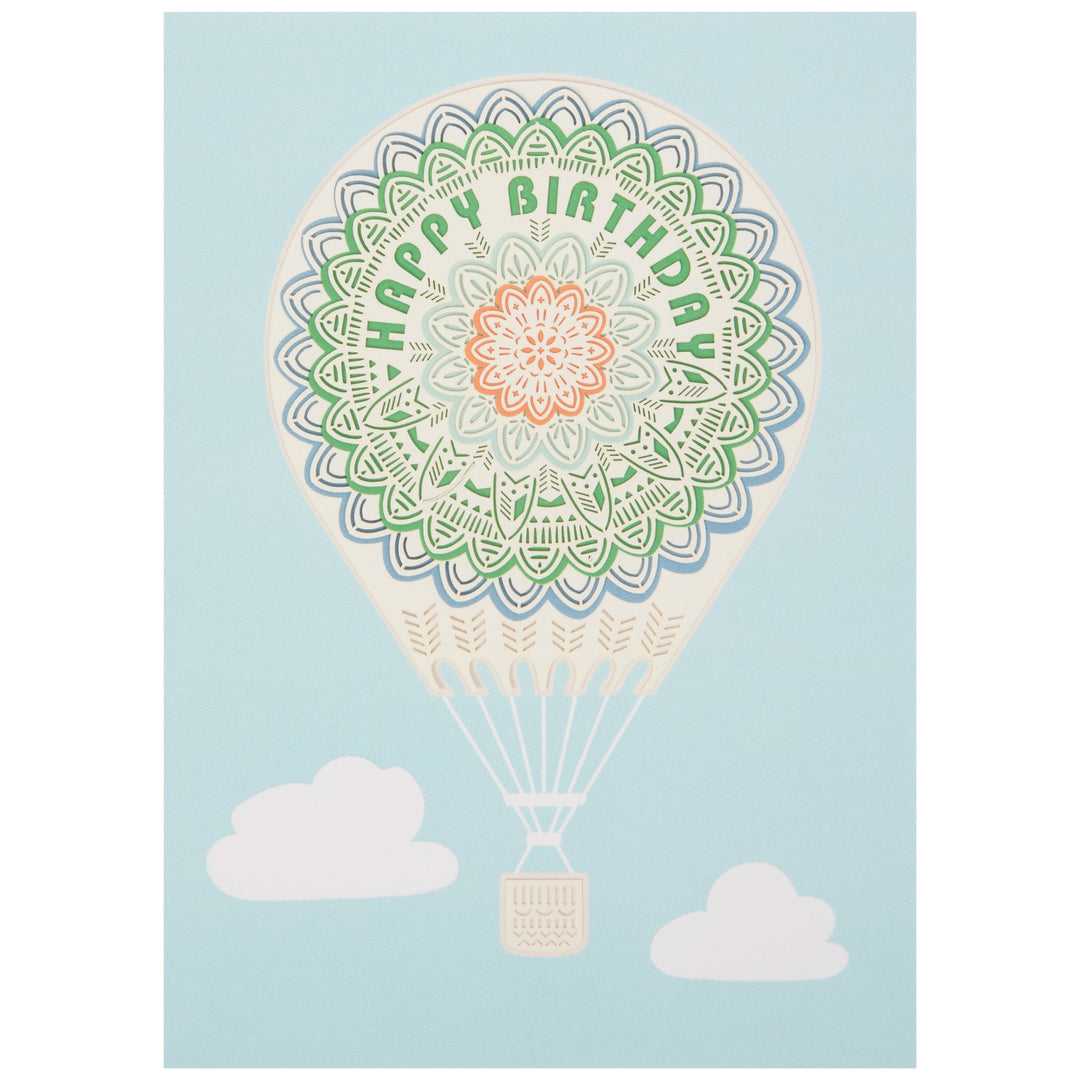 Niquea.D Card Hot Air Balloon Birthday Card