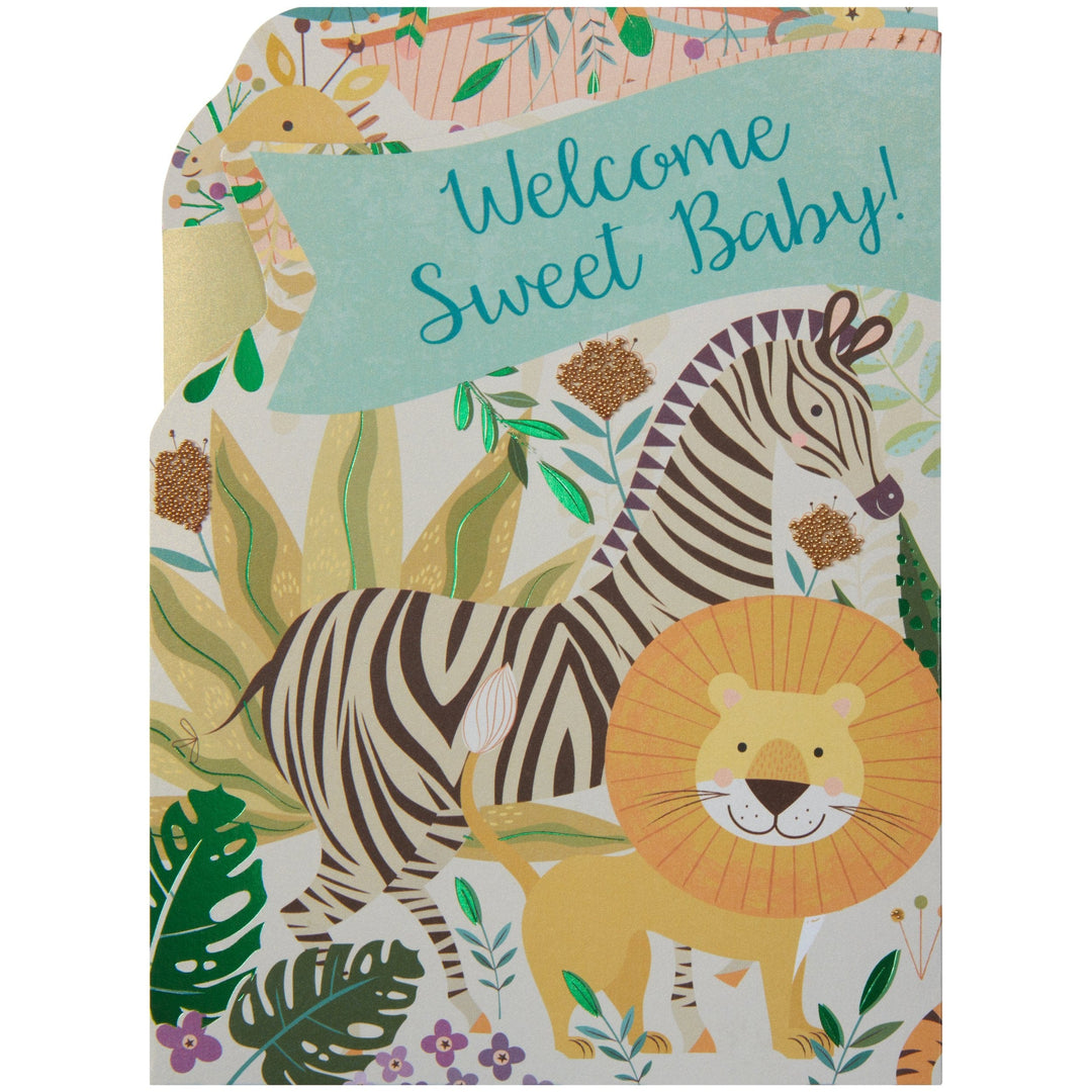 Niquea.D Card Jungle Baby Card