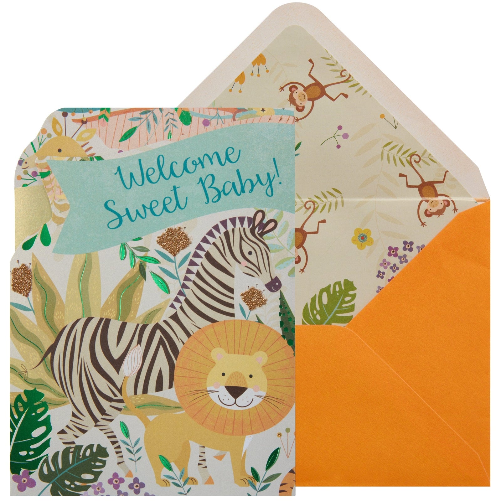 Niquea.D Card Jungle Baby Card