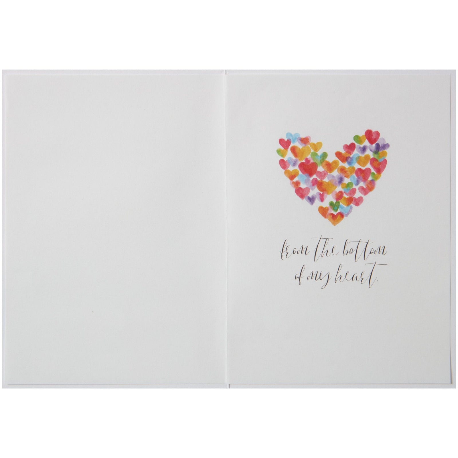 Niquea.D Card Rainbow Heart Thank You Card