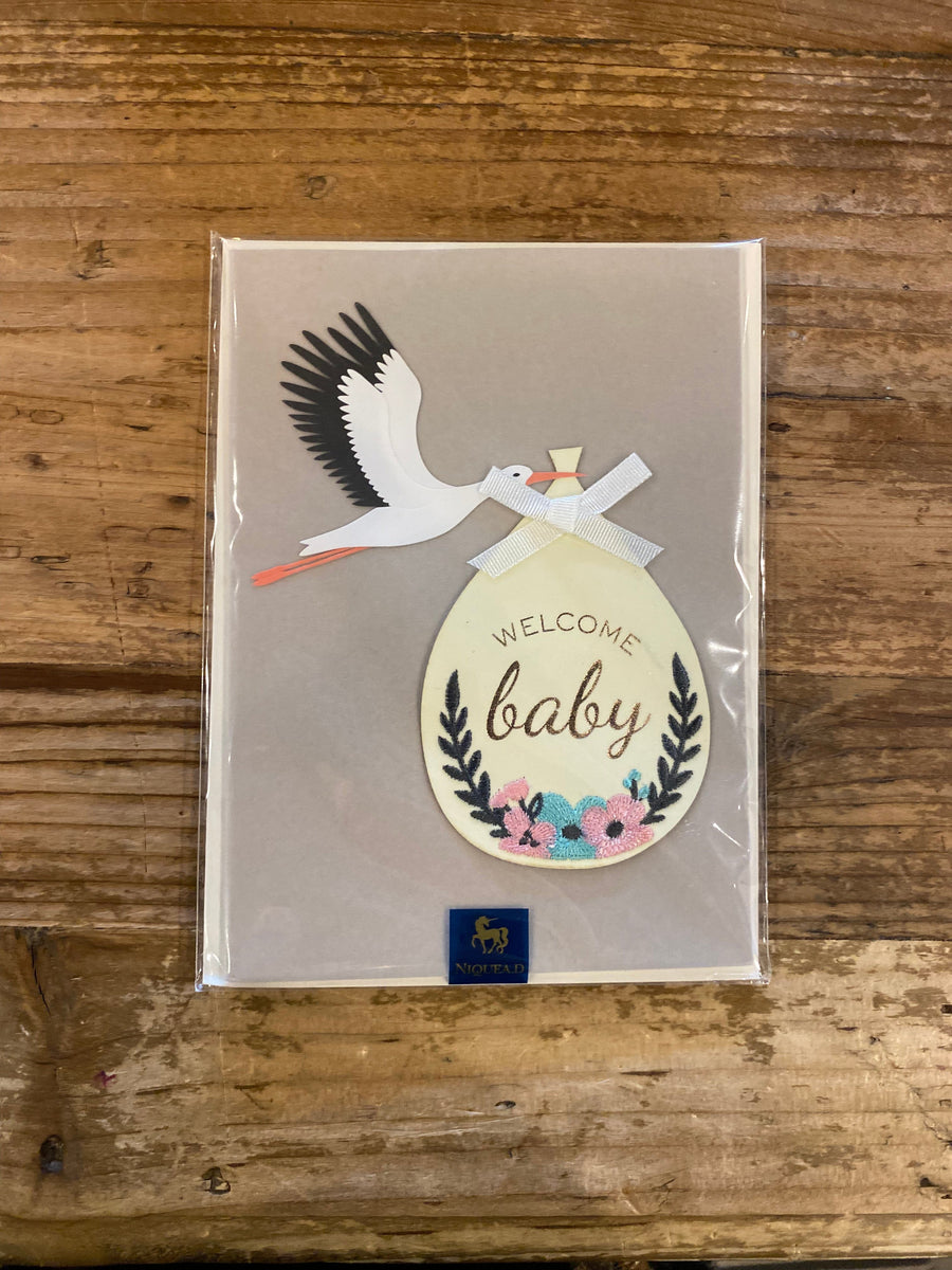 Niquea.D Card Stork & Bundle Baby Card
